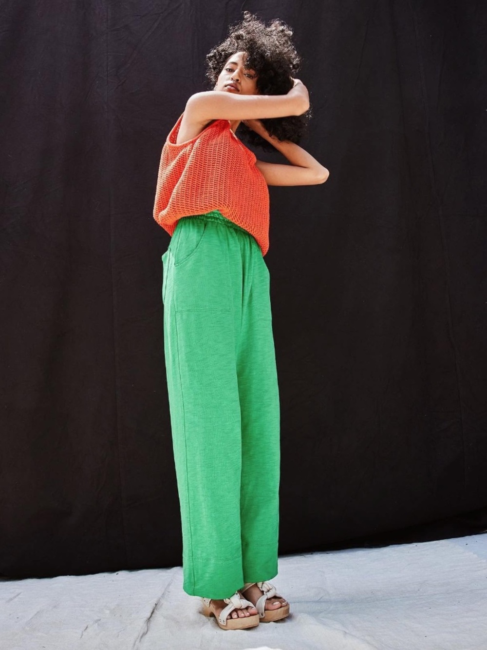 MISHA AND PUFF Cotton Twist Picnic Pant in Copper Handmade Iconic Estimated S - Picture 5 of 16